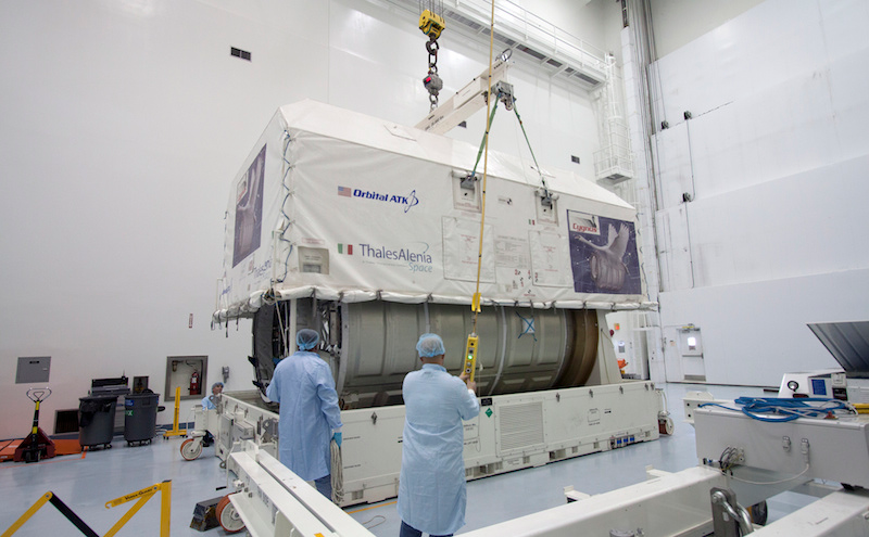 Illustration for article titled Watch the Cygnus Get Ready for Its First Post-Explosion Cargo Run to the Space Station